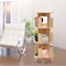 3 Tiers Rotating Bookshelf Organizer Display Rack Storage Shelf Floor Standing